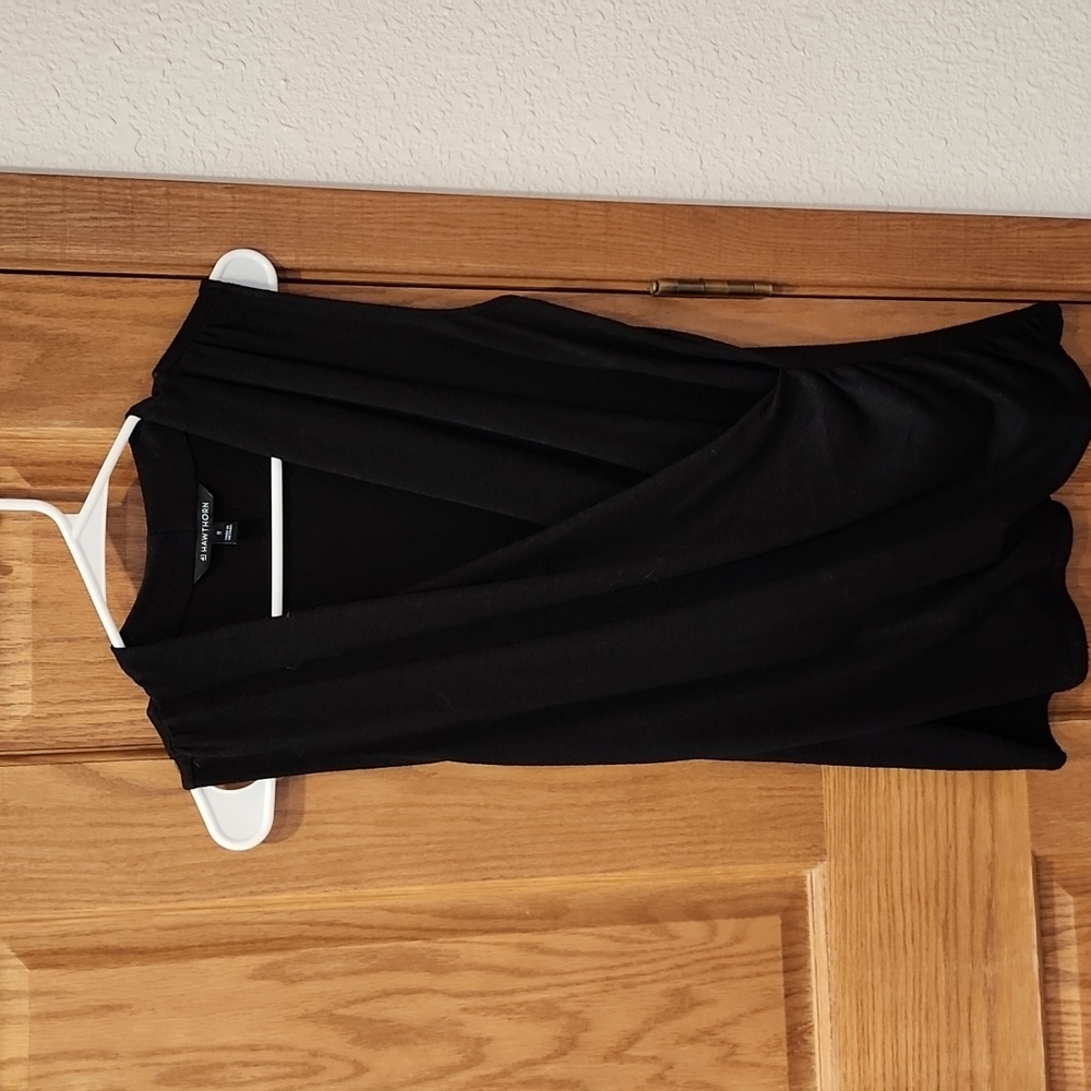 Sleeveless black top